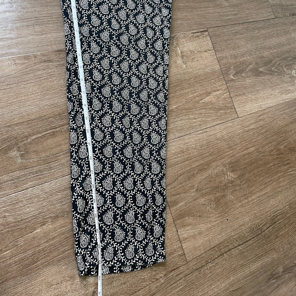 Lou & Grey Sleeveless Jumpsuit Black White Boho Festival Pockets ~ Size M - Picture 11 of 14